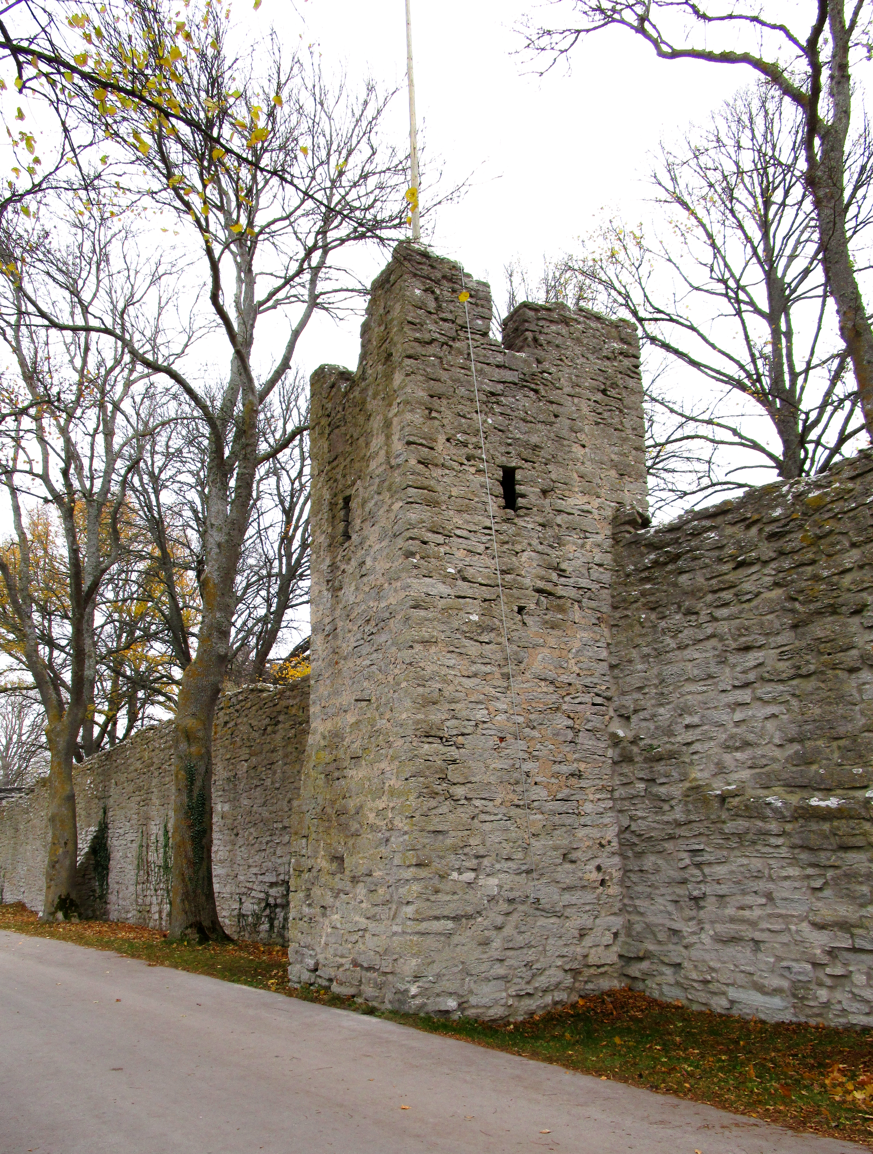 Jungfrutornet on Visby’s medieval city wall, Gotland